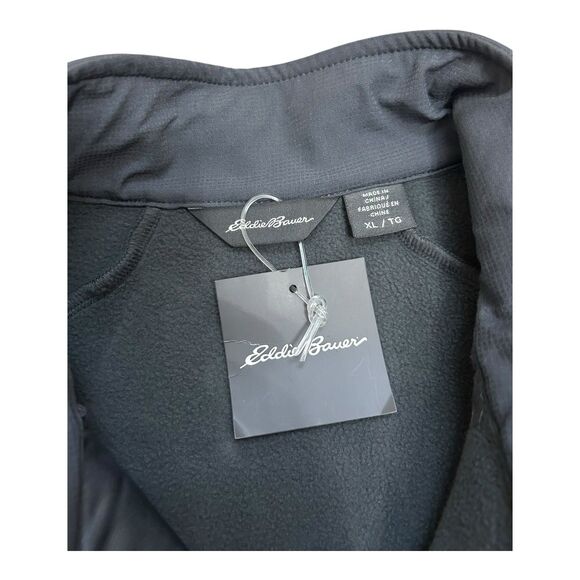 Eddie Bauer Softshell Vest XL Chester Cheetah Logo Gray NWT - Picture 4 of 8